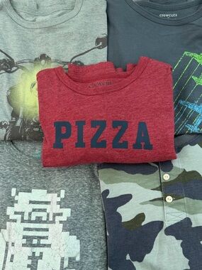 Set of five Crewcuts soft long sleeve shirts. One henley.